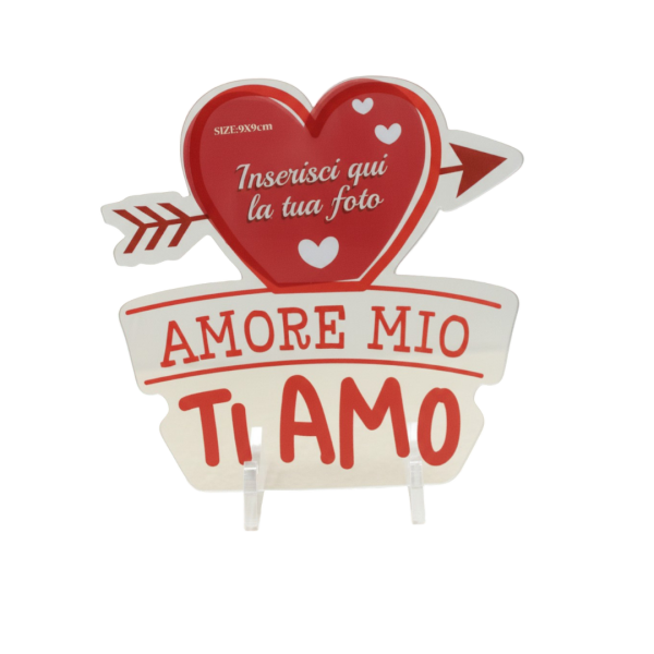 Cornice porta foto san valentino  in plexy