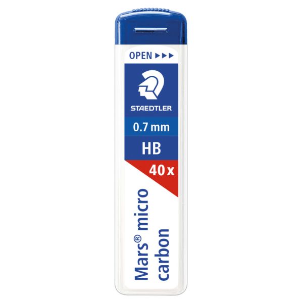 Astuccio 40 mine sottili HB Staedtler Mars Micro Carbon 255 HB 0,7 mm - 255 07-HB