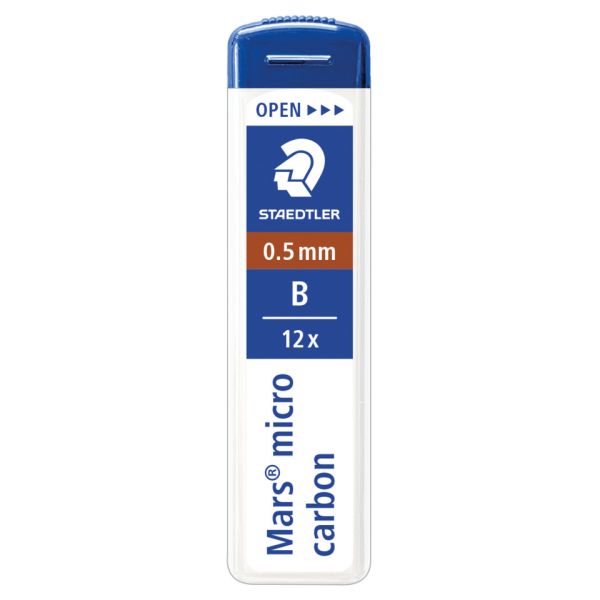 Astuccio 12 mine sottili B Staedtler Mars Micro Carbon 250 0,5 mm - 250 05-B