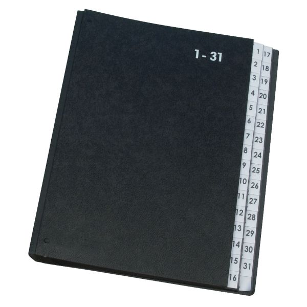 Classificatore numerico Q-Connect 270x340 mm nero 1-31 - KF04564