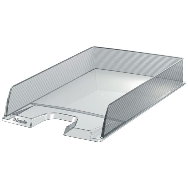 Vaschetta portacorrispondenza Esselte Essentials in polistirene 25,4x6,1x35 cm - conf. 10 pezzi trasparente - 623603