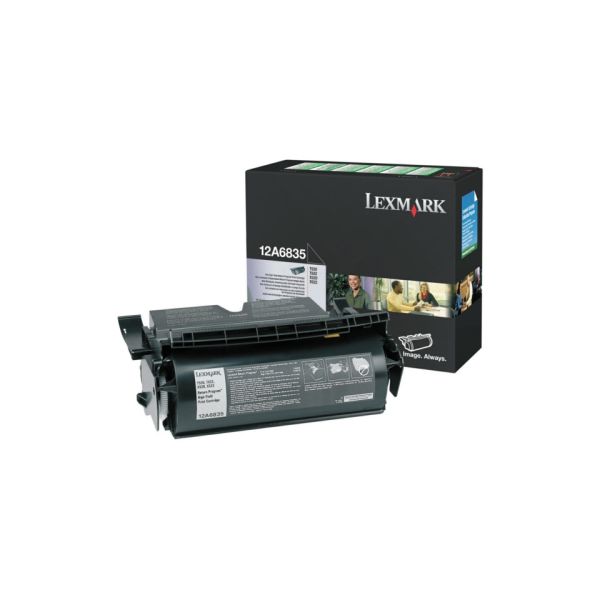 Toner alta resa return program Lexmark nero 12A6835