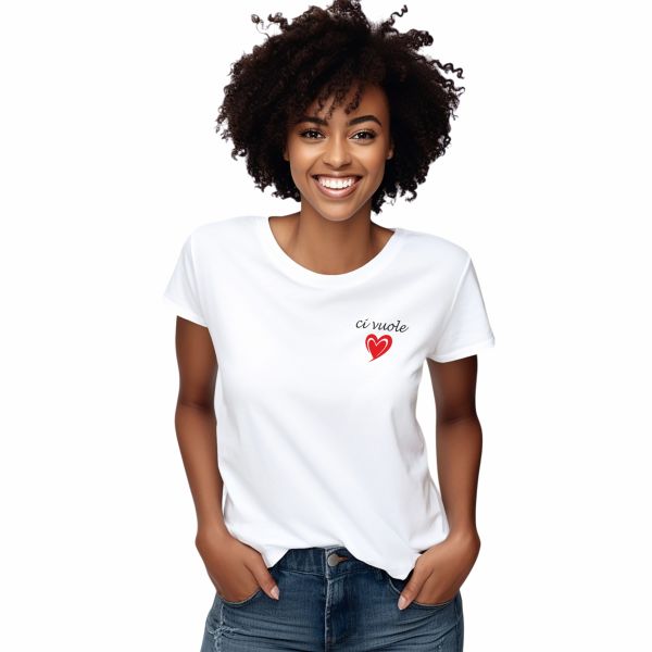 T-shirt "Ci vuole cuore"