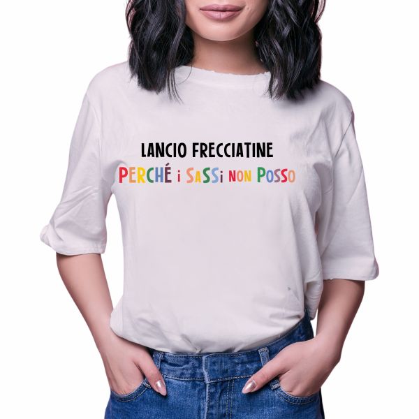 T-shirt "lancio frecciatine..."