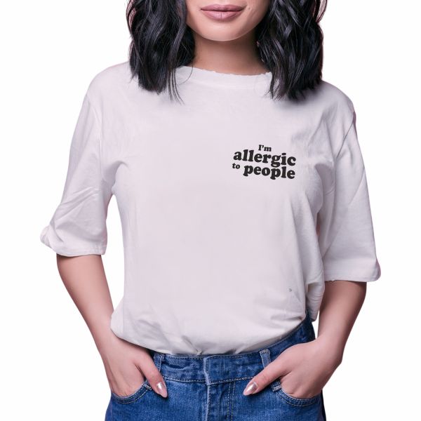 T-shirt "I'm allergic to people"