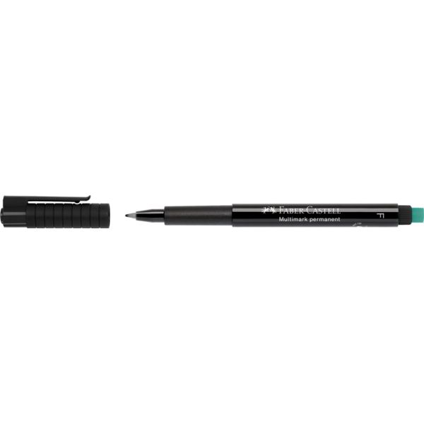 Marcatore cancellabile Faber-Castell Multimark nero F 0,6 mm 151399
