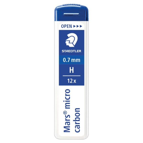 Astuccio 12 mine sottili H Staedtler Mars Micro Carbon 250 0,7 mm - 250 07-H