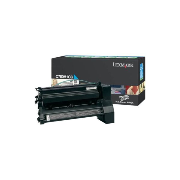 Toner alta resa return program Lexmark ciano C780H1CG