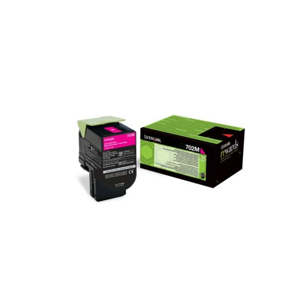 Toner return program 702M Lexmark magenta 70C20M0