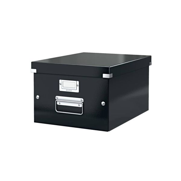Scatola per archiviazione universale ''M'' Leitz CLICK & STORE nero 28,1x20x37 cm - 60440095