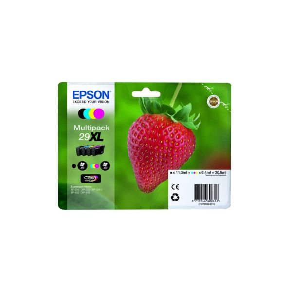 cartucce inkjet alta capacità Fragola T29XL Epson nero+ciano+magenta+giallo Multipack - C13T29964012