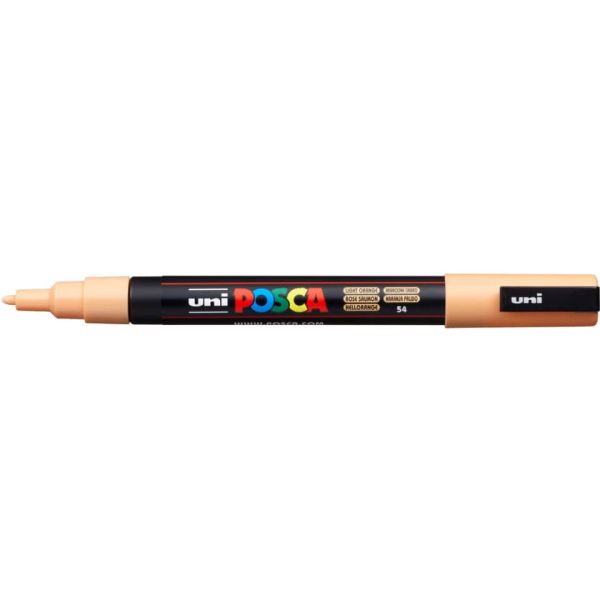 Marcatore a tempera Posca Uni-Ball punta tonda 0,9-1,3 mm arancio chiaro M PC3M ACC