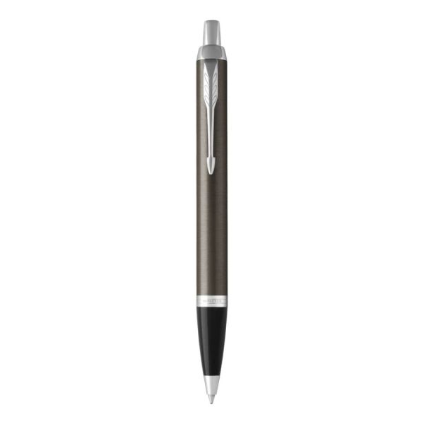 Penna a sfera Parker IM punta M inchiostro blu Parker Dark Espresso CT 1931671