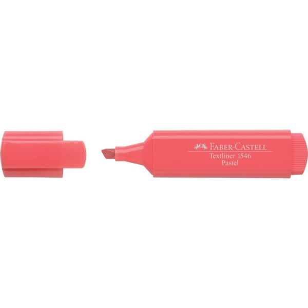 Evidenziatore Faber-Castell Textliner 1546 - conf. 10 pz - colore pastel albicocca - 154655