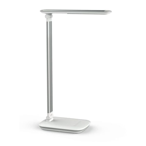 Lampada da scrivania MAUL a LED MAULjazzy, dimmerabile alluminio bianco 8 W, 716 Lm, 4000K - Z800041