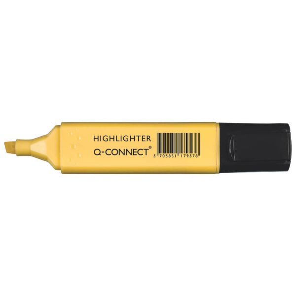 Evidenziatore Pastel Q-Connect 1,5-5 mm giallo KF17957