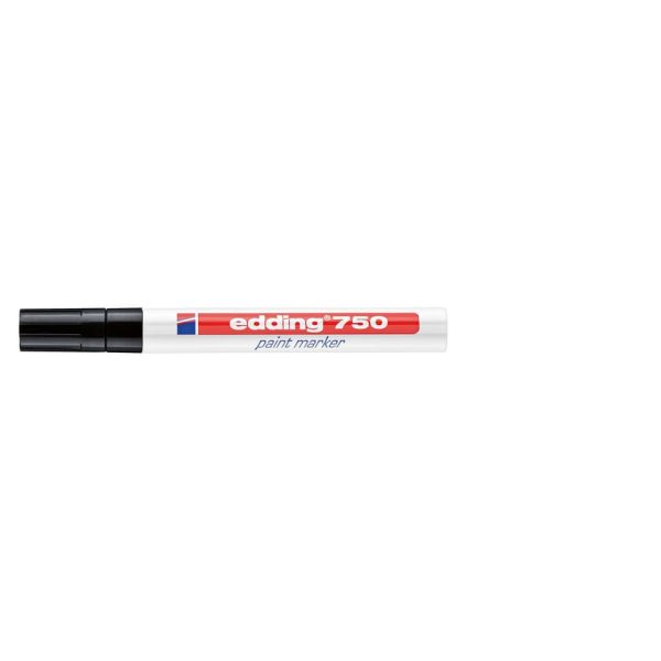 Marcatore a vernice edding 750 punta conica 2-4 mm nero E-750 001