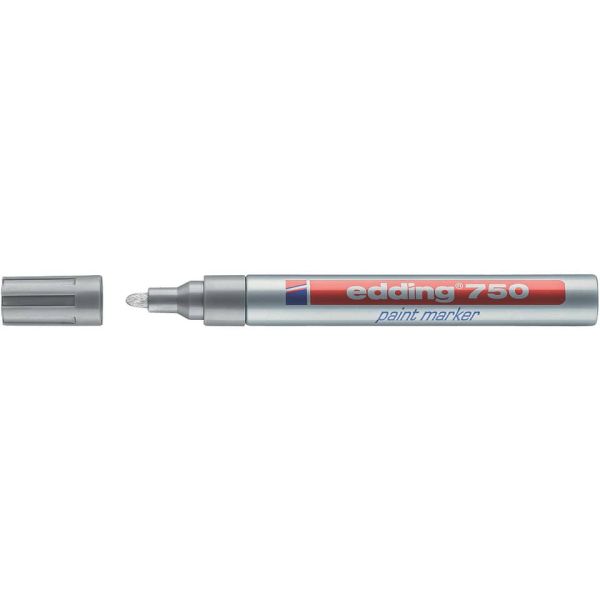 Marcatore a vernice edding 750 punta conica 2-4 mm argento E-750 054