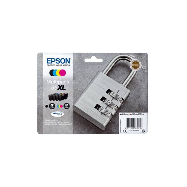cartucce inkjet alta capacità Lucchetto 35XL Epson nero+ciano+magenta+giallo Multipack - C13T35964010