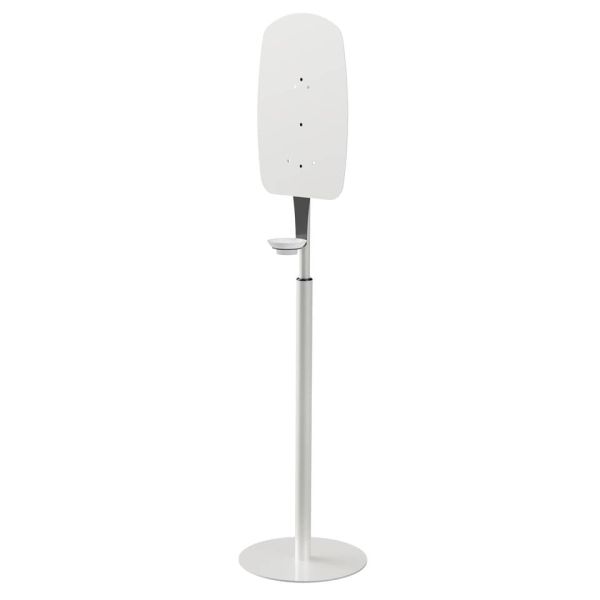 Supporto telescopico in metallo grigio per distributore elettronico gel - h130 cm - (dosatore e altri comp.ti ESCLUSI)