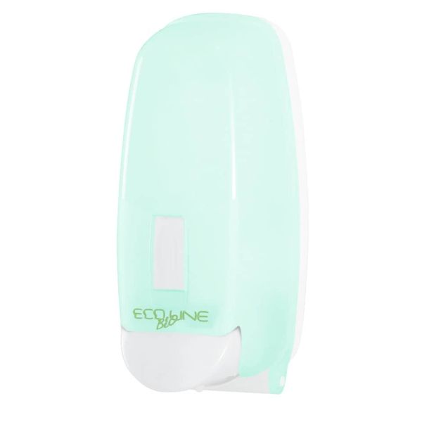 Distributore di sapone schiuma con cartuccia 12,5x12,6x26,5 cm Hylab in PPL capacità 800 ml verde opalino E-SO/8C-S