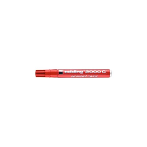 Marcatore permanente edding 2000 C punta conica 1,5-3 mm rosso E-2000C 002