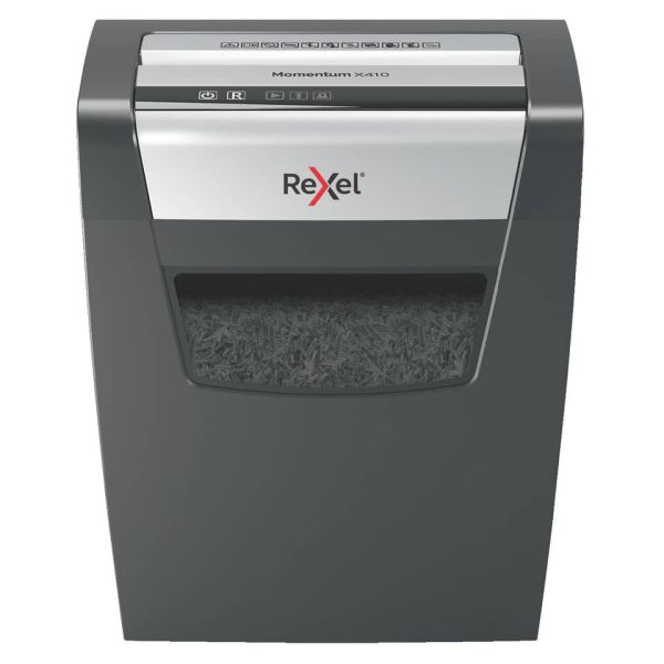 Distruggidocumenti uso moderato Rexel Momentum X410 - P-4 - 23 L - taglio a frammenti 4x28mm - 2104571EU