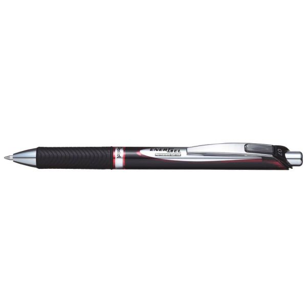 Penna roller a scatto Pentel Energel Permanent 0.7 mm rosso BLP77-BX