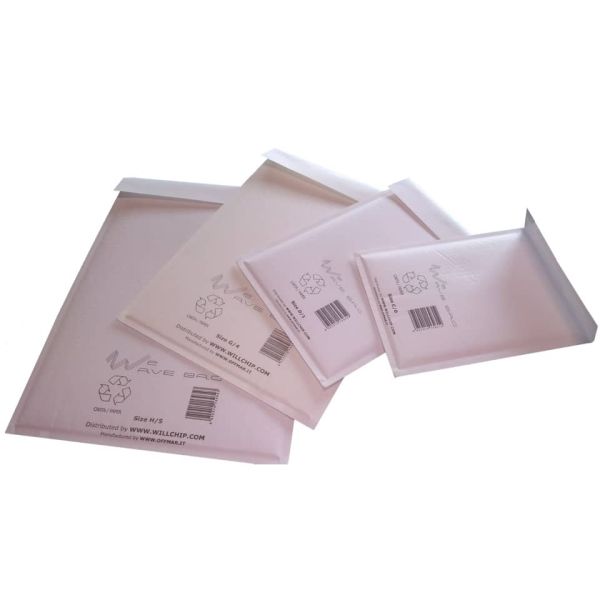 Buste imbottite WeWave in carta kraft-imbottitura in carta onda f.to 18x26,5 cm conf. 10 buste - WW180265/10