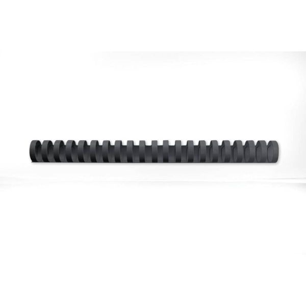 Dorsi plastici a 21 anelli GBC CombBind 16 mm A4 nero - fino a 145 fogli conf da 100 dorsi - 4028600