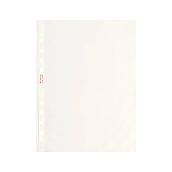 Buste a perforazione universale goffrate Esselte STANDARD PP antiriflesso trasparente A4  conf.200 - 395613300