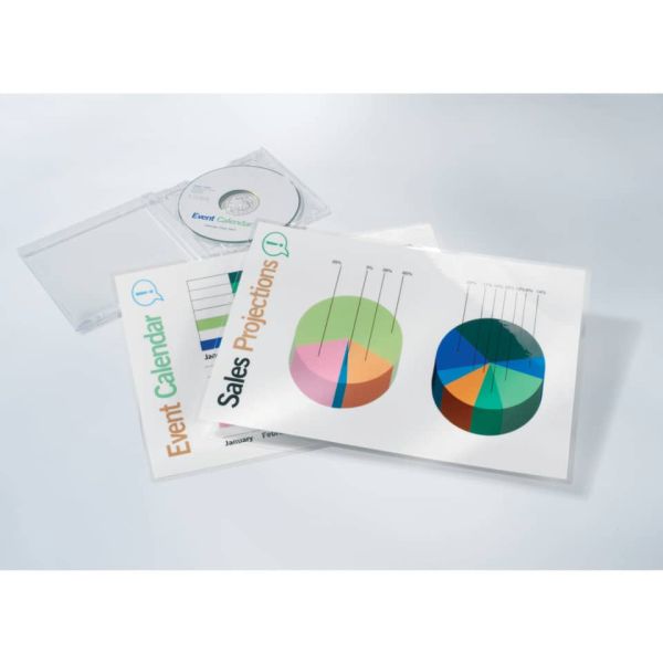 Pouches per plastificatrici a caldo GBC 2x175 µm finitura lucida A4 21,6x30,3 cm - Conf. 100 pezzi - 3200724