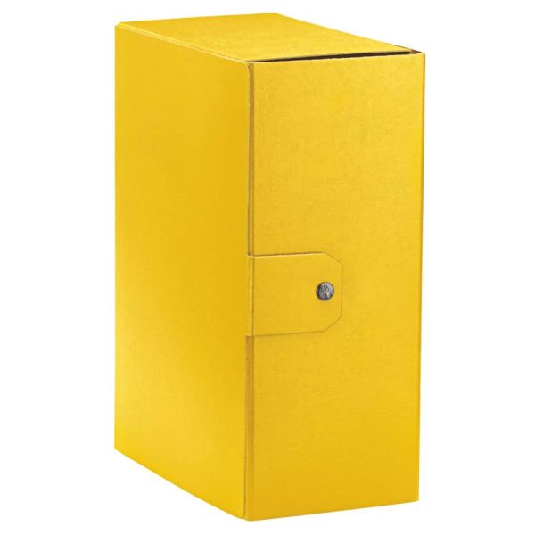 Cartella portaprogetti Esselte C35 EUROBOX 25x35 cm - dorso 15 cm presspan biverniciato giallo - 390335090