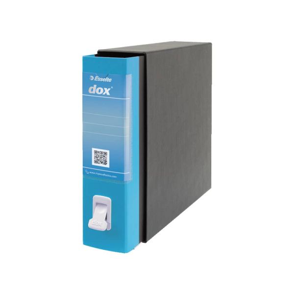 Registratore a leva DOX2 Protocollo 28,5x35 cm - dorso 8 cm blu chiaro D26201