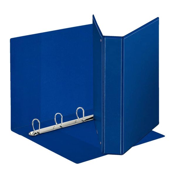 Raccoglitore personalizzabile Esselte Display a 4 anelli a D 40mm PP dorso 6 cm blu - 394753500