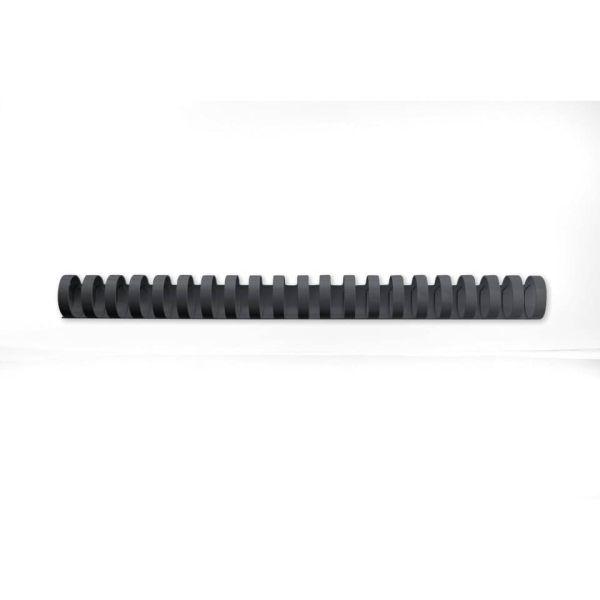 Dorsi plastici a 21 anelli GBC CombBind 19 mm A4 nero - fino a 165 fogli conf da 100 dorsi - 4028601