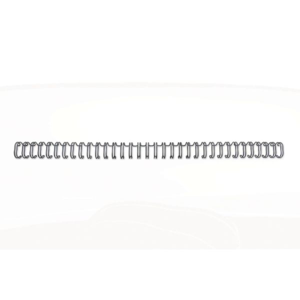 Spirali metalliche a 34 anelli GBC Wirebind 9 mm a4 nero conf da 100 spirali - RG810610