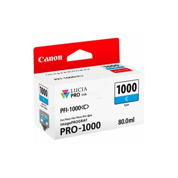Cartuccia inkjet PFI-1000C Canon ciano  0547C001