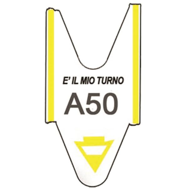 Rotolo tagliandi per eliminacode Printex 2000 tagliandi f.to lettera + 2 cifre giallo - Conf. 5 pezzi - TR/ROLL/GIA