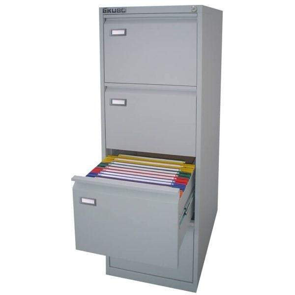 Classificatore per cartelle sospese KUBO - 4 cassetti 46x62x132 cm grigio 4004