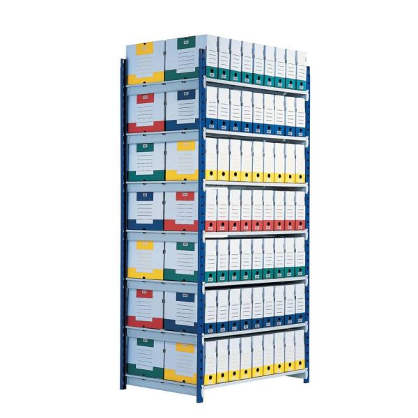 Modulo aggiunta scaffalatura Paperflow RANG'ECO regolabile 125x70x200 cm blu - K607171