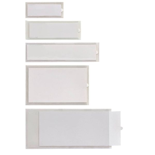 Portaetichette adesive Sei Rota IesTI A3 32x124 mm - trasparente - confezione risparmio 100 pezzi - 320413