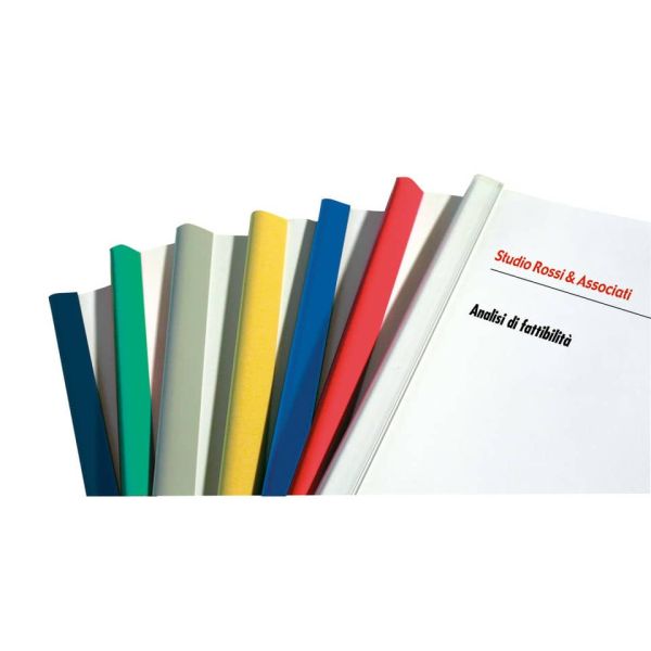 Dorsi plastici FELLOWES per rilegatura senza macchine 29,7 cm diam.16 mm rosso in conf. da 25 - D116RO