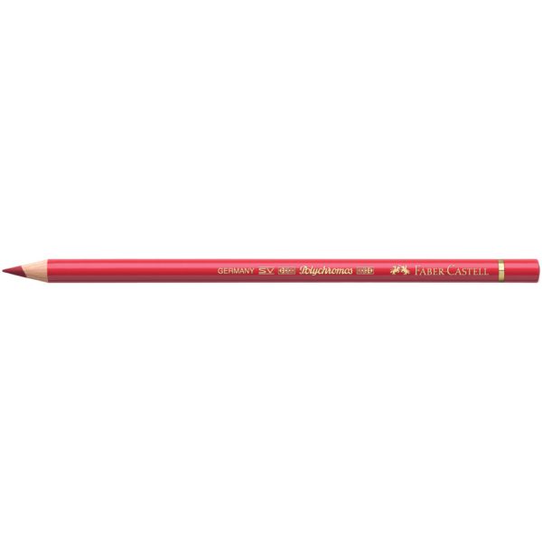 Matite colorate permanenti Faber Castell Polychromos mina 3,8 mm conf. 6 pezzi - carminio permanente - 110126