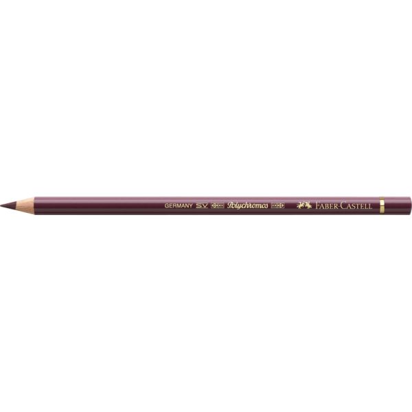 Matite colorate permanenti Faber Castell Polychromos mina 3,8 mm conf. 6 pezzi - caput mortuum viola - 110263