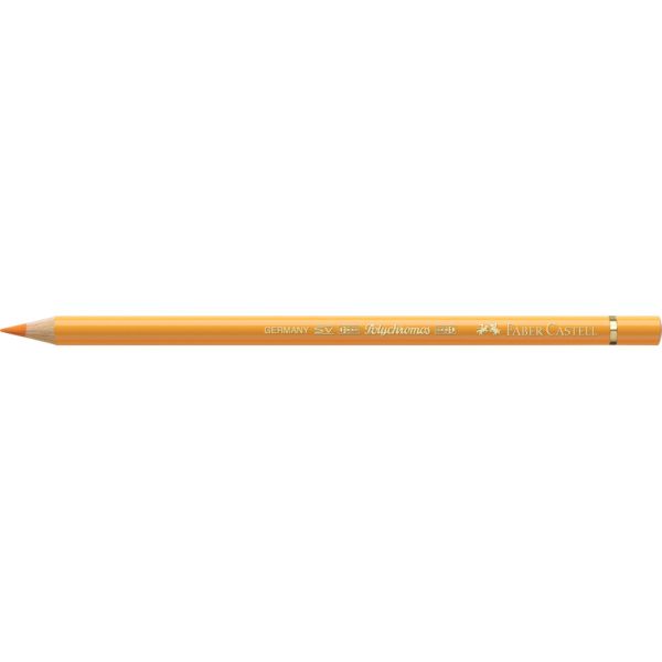 Matite colorate permanenti Faber Castell Polychromos mina 3,8 mm conf. 6 pezzi - giallo cromo scuro - 110109