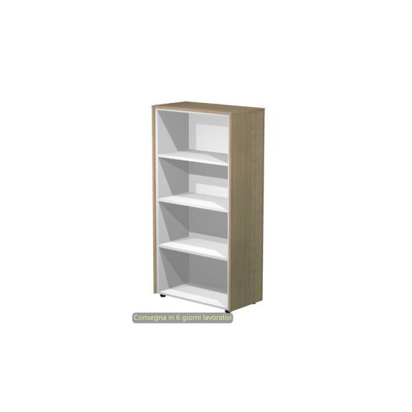 Mobile a giorno alto singolo top ciliegio arabis 83x43x158,2 cm struttura grigio alluminio Flora Artexport 937/K