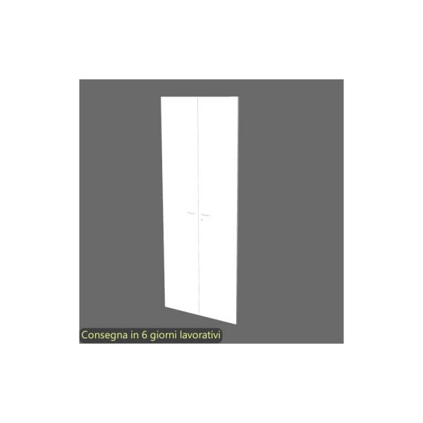 Coppia ante alte bianche per libreria componibile Artexport Protocollo 76xH.196 cm - AA-L76/3