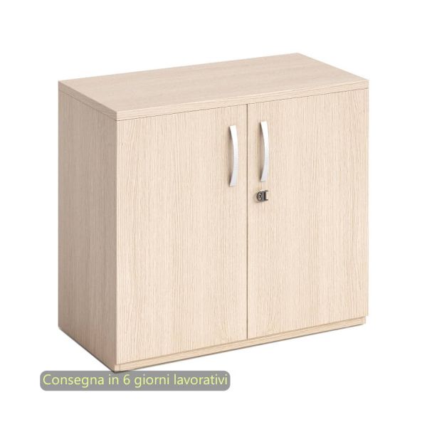 Armadio basso con ante battenti rovere 80x46xH.73 cm in melaminico linea Bridge/Flex Artexport - BB+AB/C