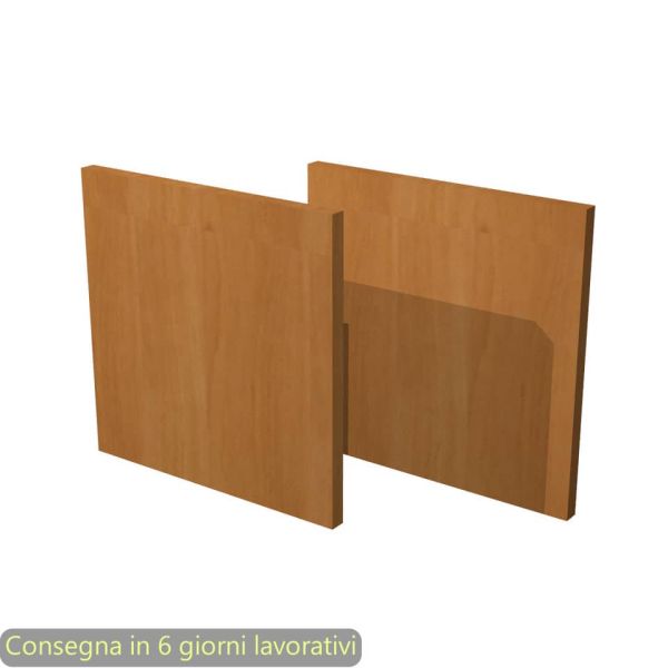 Coppia di dietri noce chiaro per libreria componibile Maxicolor Artexport 32,2x32,1 cm - 2R MaxC/4